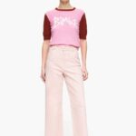 كو Bimba Y Lola culotte - جينز عالي الارتفاع لون القرنفل 24BTV4446 ملابس