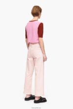 ⁦كو Bimba Y Lola culotte - جينز عالي الارتفاع لون القرنفل 24BTV4520 ملابس⁩ - الصورة ⁦4⁩