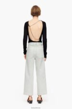 ⁦كو Bimba Y Lola culotte - جينز عالي الارتفاع نعناع 24BTV4444 ملابس⁩ - الصورة ⁦3⁩
