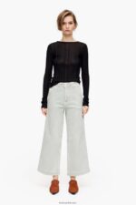 ⁦كو Bimba Y Lola culotte - جينز عالي الارتفاع نعناع 24BTV4519 ملابس⁩ - الصورة ⁦2⁩