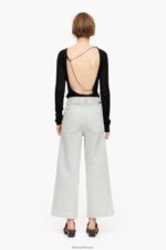 ⁦كو Bimba Y Lola culotte - جينز عالي الارتفاع نعناع 24BTV4519 ملابس⁩ - الصورة ⁦4⁩