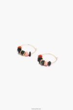 ⁦كو Bimba Y Lola أقراط طارة الحجر أسود 24BTV4769 مُكَمِّلات⁩ - الصورة ⁦3⁩