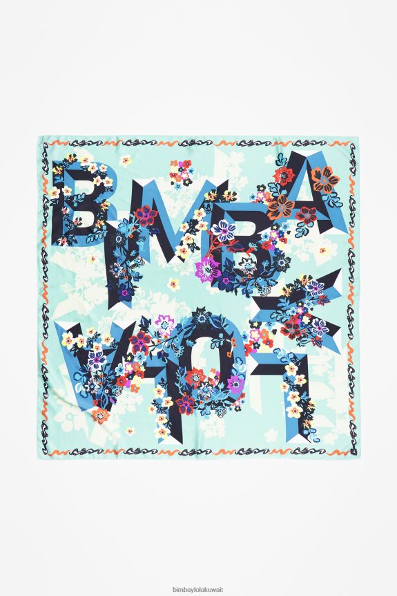 d983d988_bimba_y_lola_d8a7d984d8b2d987d988d8b1_d8a7d984d987d986d8afd8b3d98ad8a9_d988d8b4d8a7d8ad_d8a7d984d8b4d8b9d8a7d8b1_d985.jpg كو Bimba Y Lola الزهور الهندسية وشاح الشعار ماء 24BTV4627 مُكَمِّلات - الصورة 1