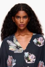 ⁦كو Bimba Y Lola بذلة طويلة طباعة المرجان رمادي 24BTV4186 ملابس⁩ - الصورة ⁦4⁩