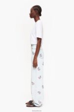 ⁦كو Bimba Y Lola بنطلون جينز واسع الساق مع الكرز أزرق 24BTV4508 ملابس⁩ - الصورة ⁦3⁩