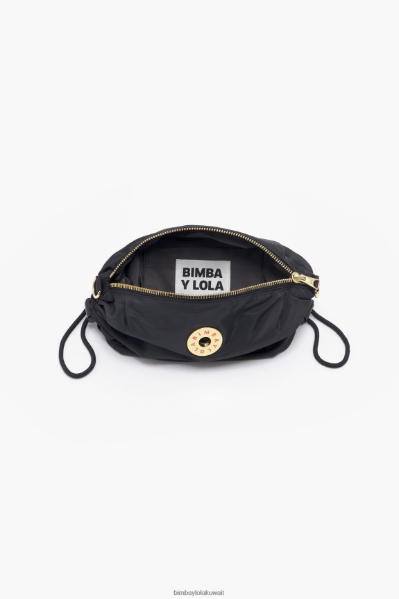 ⁦كو Bimba Y Lola تجمع النايلون حقيبة crossbody أسود 24BTV490 مُكَمِّلات⁩ - الصورة ⁦4⁩