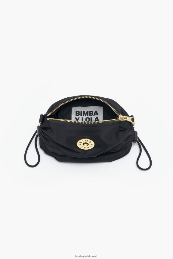 ⁦كو Bimba Y Lola تجمع النايلون حقيبة crossbody أسود 24BTV492 مُكَمِّلات⁩ - الصورة ⁦4⁩