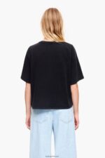 ⁦كو Bimba Y Lola تي شيرت قطني بشعار الماركة مغسول بالأسود 24BTV4280 ملابس⁩ - الصورة ⁦2⁩