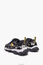 ⁦كو Bimba Y Lola حذاء رياضي بأزهار Pulpo عداء من الأكريليك أسود 24BTV4544 القدم⁩ - الصورة ⁦4⁩