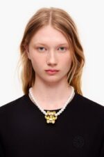 ⁦كو Bimba Y Lola دمية دب عقد من اللؤلؤ ذهبي 24BTV4795 مُكَمِّلات⁩ - الصورة ⁦2⁩