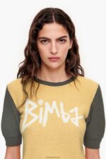 ⁦كو Bimba Y Lola سترة قطنية بلونين أصفر 24BTV4382 ملابس⁩ - الصورة ⁦4⁩