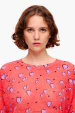 ⁦كو Bimba Y Lola سترة كتان قلب صغير أحمر 24BTV4366 ملابس⁩ - الصورة ⁦4⁩