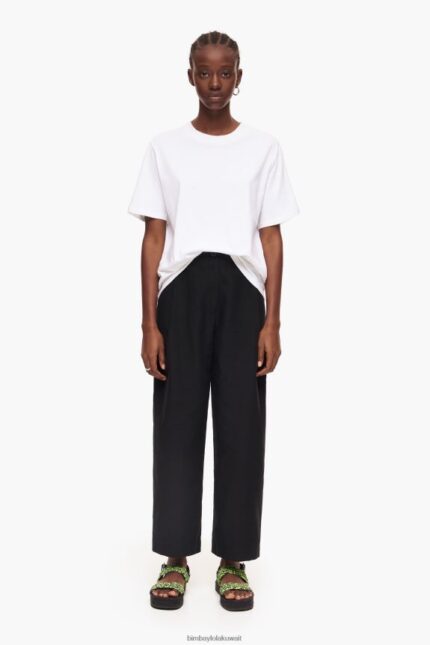 كو Bimba Y Lola سراويل الكتان أسود 24BTV4404 ملابس