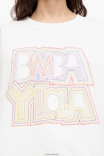 ⁦كو Bimba Y Lola سويت شيرت بشعار الماركة أبيض 24BTV4499 ملابس⁩ - الصورة ⁦4⁩