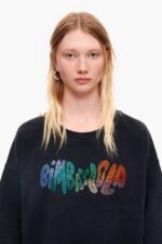 ⁦كو Bimba Y Lola سويت شيرت بشعار الماركة أسود 24BTV4497 ملابس⁩ - الصورة ⁦3⁩