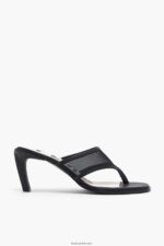 كو Bimba Y Lola صندل كعب شبكي أسود 24BTV4586 القدم