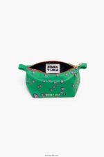 ⁦كو Bimba Y Lola علبة مكياج صغيرة شبه منحرف عليها قلوب مطبوعة أخضر 24BTV41079 مُكَمِّلات⁩ - الصورة ⁦3⁩