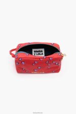 ⁦كو Bimba Y Lola علبة مكياج متوسطة مستطيلة الشكل عليها قلوب مطبوعة أحمر 24BTV41088 مُكَمِّلات⁩ - الصورة ⁦3⁩