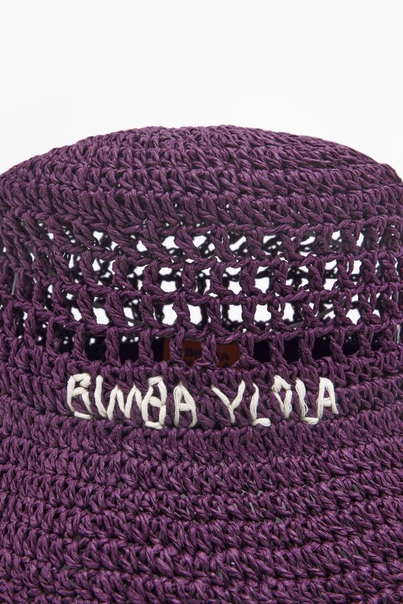 ⁦كو Bimba Y Lola قبعة دلو من الرافية أرجواني 24BTV41203 مُكَمِّلات⁩ - الصورة ⁦4⁩