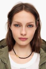 ⁦كو Bimba Y Lola قلادة بلورات قصيرة أسود 24BTV4824 مُكَمِّلات⁩ - الصورة ⁦2⁩