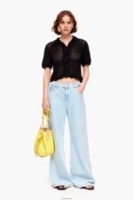 ⁦كو Bimba Y Lola كارديجان كروشيه أسود 24BTV4359 ملابس⁩ - الصورة ⁦5⁩