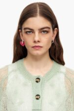⁦كو Bimba Y Lola كارديجان من الموهير مفتوح نعناع 24BTV4379 ملابس⁩ - الصورة ⁦4⁩