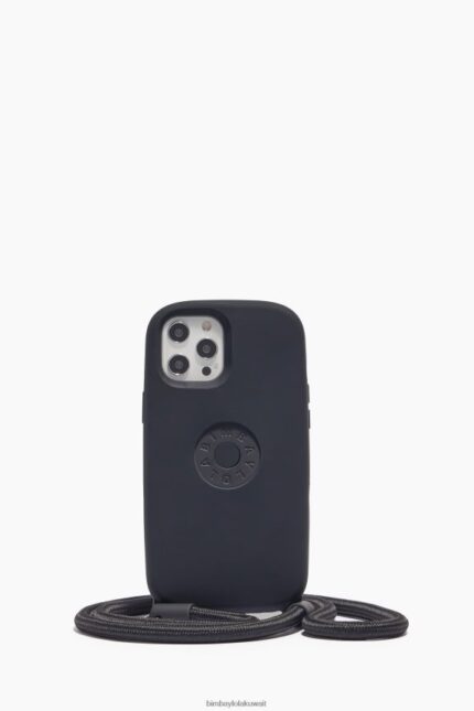 كو Bimba Y Lola كفر ايفون 12 برو ماكس بشعار أسود 24BTV4920 مُكَمِّلات