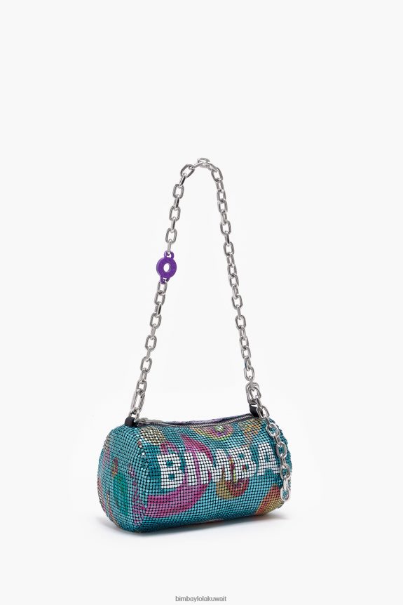 d983d988_bimba_y_lola_d983d98ad8b3_d8a3d8b3d8b7d988d8a7d986d98a_d8b4d8a8d983d98a_d985d986_d985d8b2d98ad8ac_d8a7d984d985d988d8b.jpg كو Bimba Y Lola كيس أسطواني شبكي من مزيج الموز زبرجد 24BTV4143 مُكَمِّلات - الصورة 1