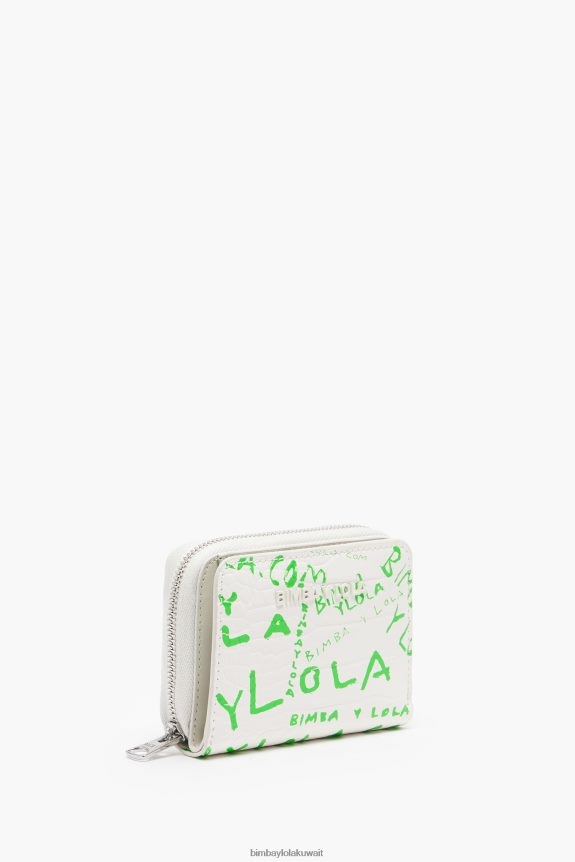 d983d988_bimba_y_lola_d985d8add981d8b8d8a9_d8a8d8b7d8a8d8b9d8a9_d8acd984d8af_d8a7d984d8aad985d8b3d8a7d8ad_d8a3d8a8d98ad8b6_24btv.jpg كو Bimba Y Lola محفظة بطبعة جلد التمساح أبيض 24BTV41043 مُكَمِّلات - الصورة 1
