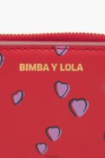 ⁦كو Bimba Y Lola محفظة جلدية بطبعة قلوب صغيرة أحمر 24BTV41011 مُكَمِّلات⁩ - الصورة ⁦4⁩