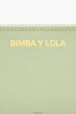 ⁦كو Bimba Y Lola محفظة نقود معدنية مستطيلة من الجلد الباستيل أخضر 24BTV4990 مُكَمِّلات⁩ - الصورة ⁦4⁩