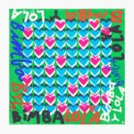 كو Bimba Y Lola وشاح بشعار القلوب أخضر 24BTV4616 مُكَمِّلات
