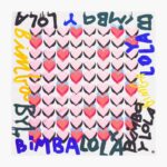 كو Bimba Y Lola وشاح بشعار القلوب أوف وايت 24BTV4614 مُكَمِّلات