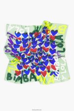 ⁦كو Bimba Y Lola وشاح بشعار القلوب نعناع 24BTV4613 مُكَمِّلات⁩ - الصورة ⁦4⁩